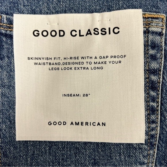 New with tags Good American good classic jeans - Picture 12 of 15